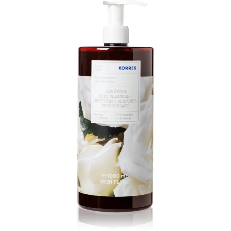 Korres White Blossom opojen gel za prhanje z vonjem cvetja 1000 ml