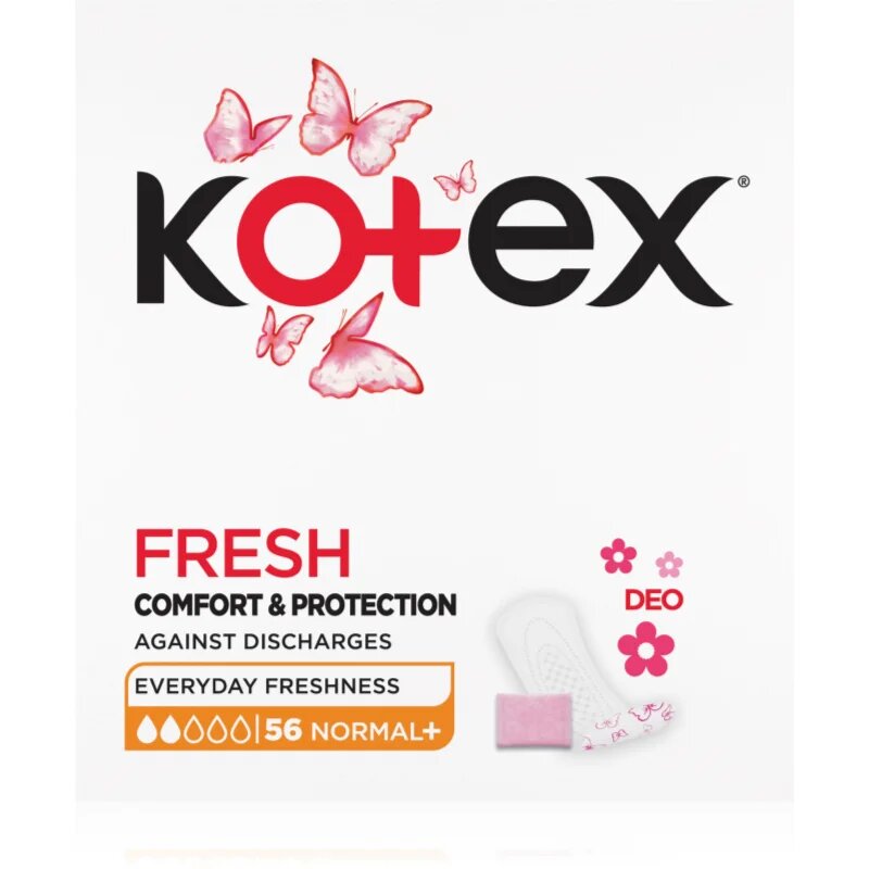 Kotex Liners Normal+ DEO dnevni vložki 56 kos