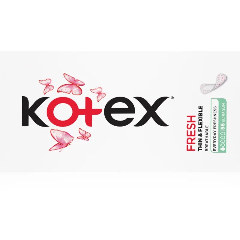 Kotex Ultra Slim Fresh dnevni vložki 56 kos