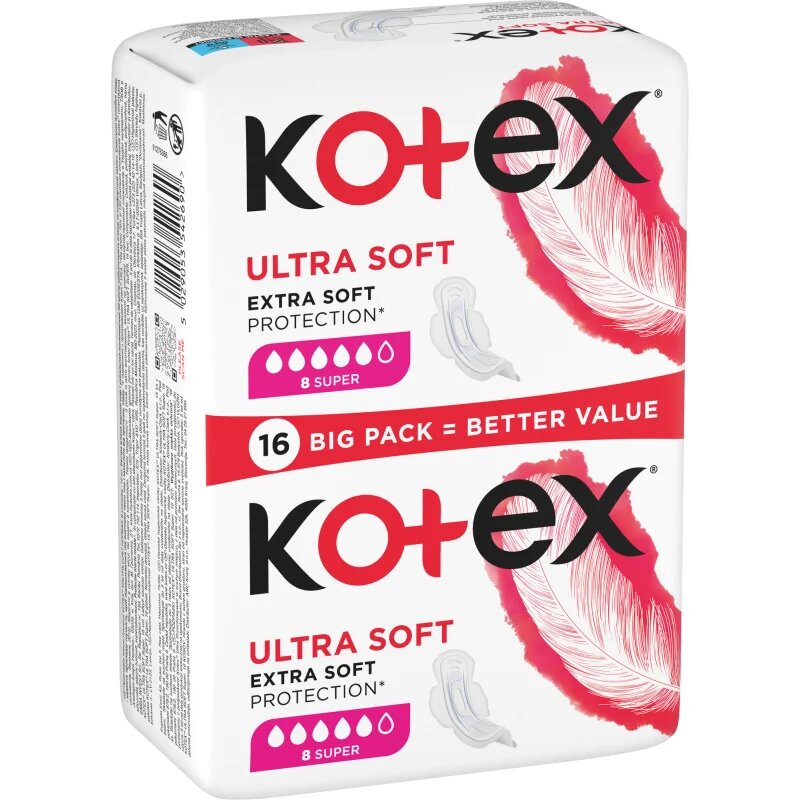 Kotex Ultra Soft Super vložki 16 kos
