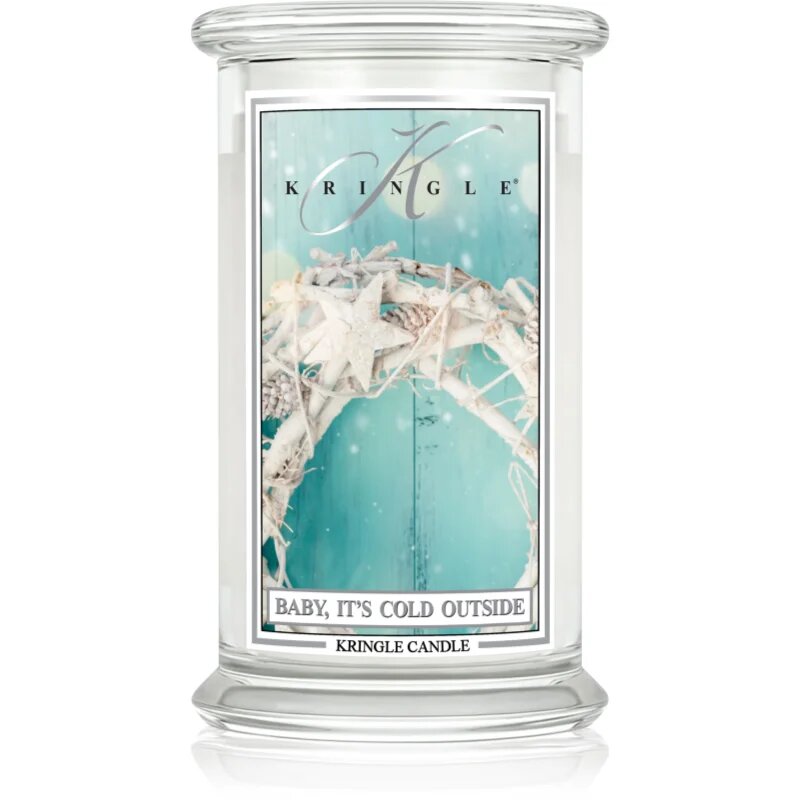 Kringle Candle Baby It's Cold Outside dišeča sveča s pokrovčkom 623 g