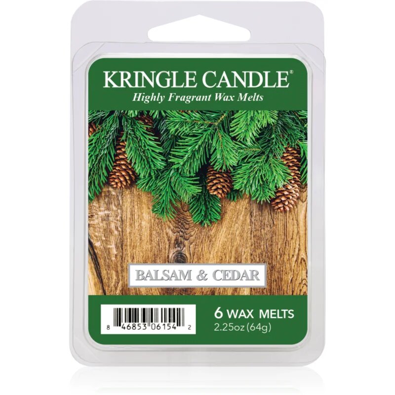 Kringle Candle Balsam & Cedar vosek za aroma lučko 64 g