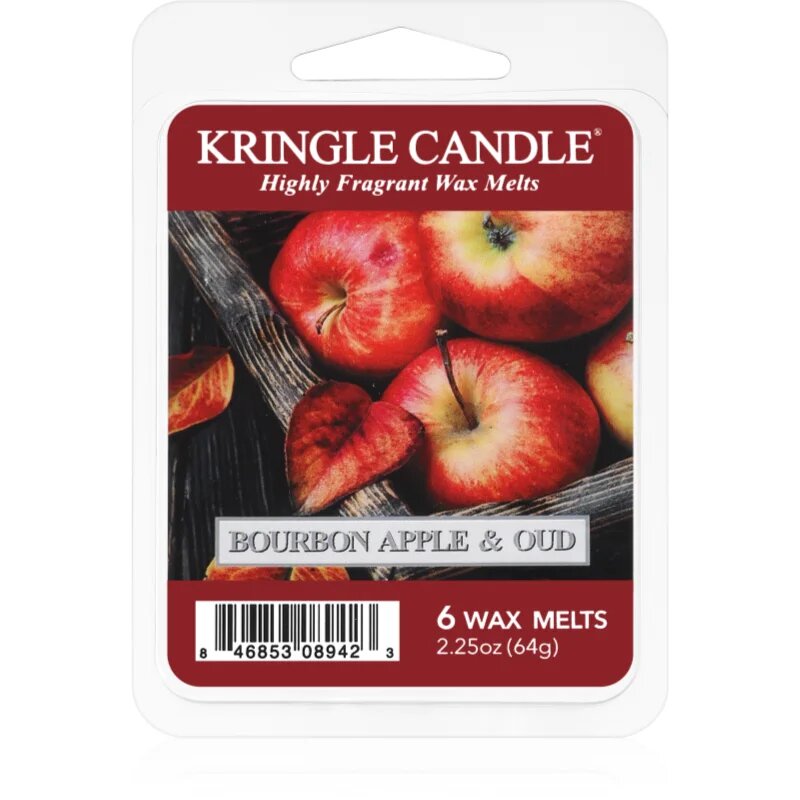 Kringle Candle Bourbon Apple & Oud vosek za aroma lučko 64 g