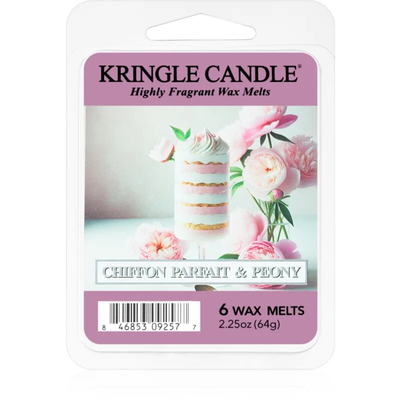 Kringle Candle Chiffon Parfait & Peony vosek za aroma lučko 64 g