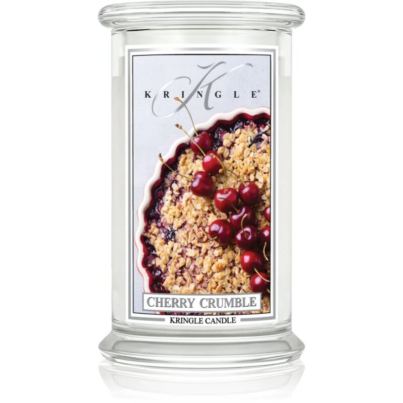 Kringle Candle Classic Cherry Crumble dišeča sveča 623 g