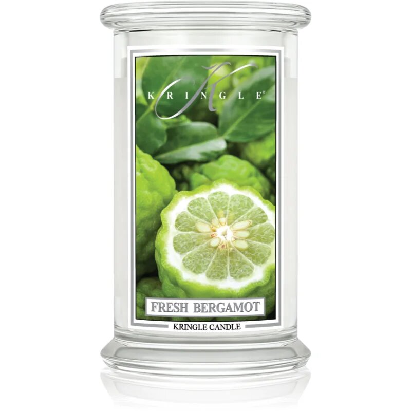 Kringle Candle Classic Fresh Bergamot dišeča sveča 623 g