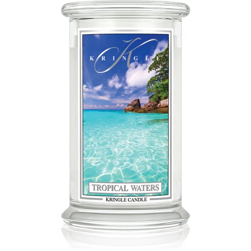 Kringle Candle Classic Tropical Waters dišeča sveča 623 g