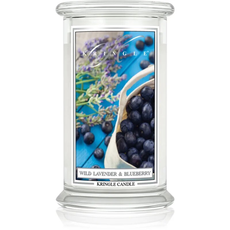 Kringle Candle Classic Wild Lavender & Blueberry dišeča sveča 623 g