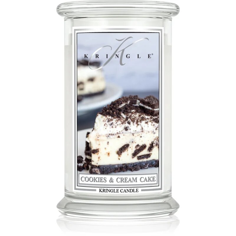 Kringle Candle Cookies & Cream Cake dišeča sveča s pokrovčkom 623 g