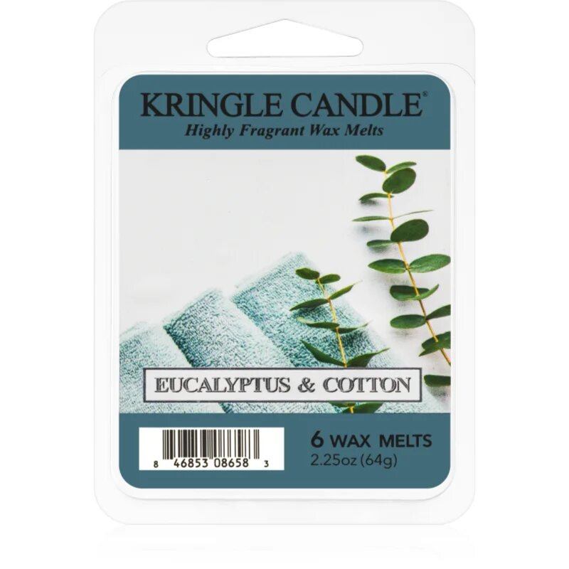 Kringle Candle Eucalyptus & Cotton vosek za aroma lučko 64 g