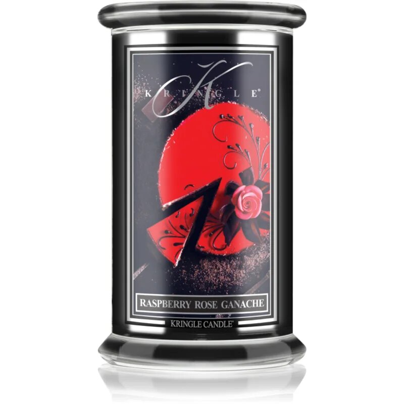 Kringle Candle Reserve Raspberry Rose Ganache dišeča sveča 623 g