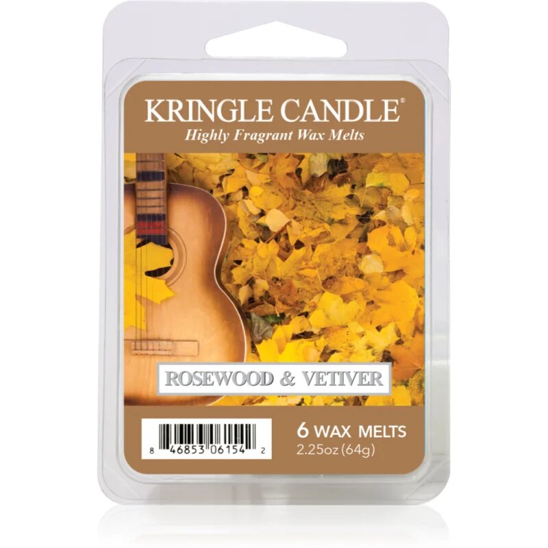 Kringle Candle Rosewood & Vetiver vosek za aroma lučko 64 g