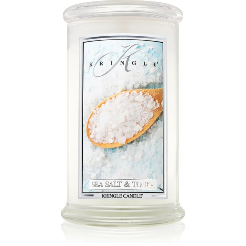Kringle Candle Sea Salt & Tonka dišeča sveča 624 g