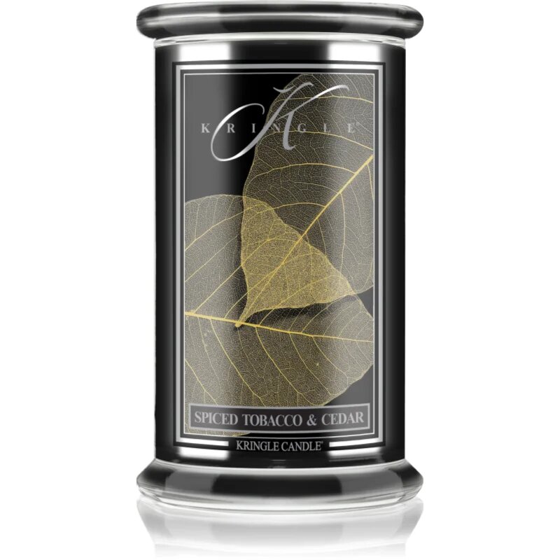 Kringle Candle Spiced Tobacco & Cedar dišeča sveča 623 g