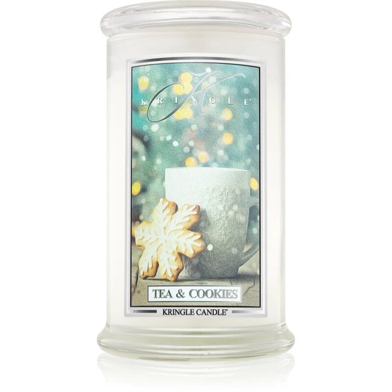 Kringle Candle Tea & Cookies dišeča sveča 624 g