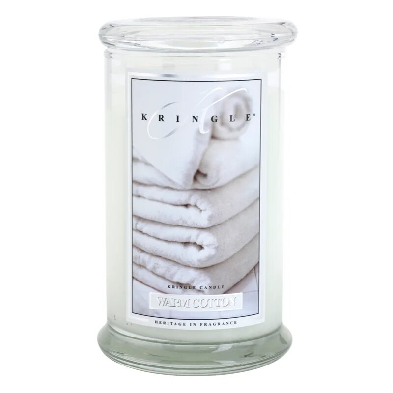 Kringle Candle Warm Cotton dišeča sveča 624 g