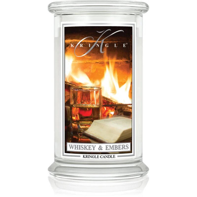 Kringle Candle Whiskey & Embers dišeča sveča 623 g
