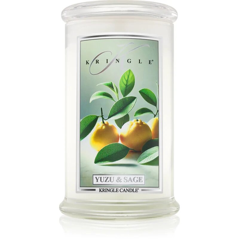 Kringle Candle Yuzu & Sage dišeča sveča 623 g