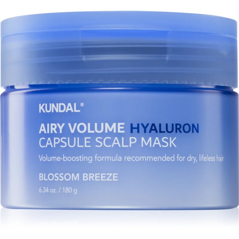 KUNDAL Airy Volume Hyaluron Capsule Scalp Mask nega lasišča za volumen las 180 g