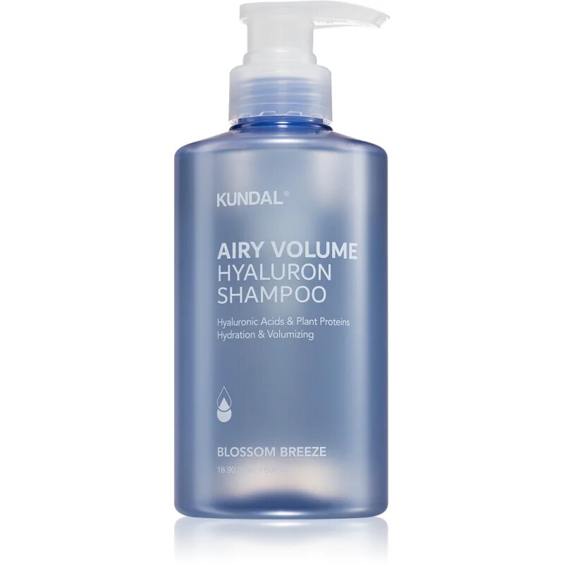 KUNDAL Airy Volume Hyaluron Shampoo vlažilni šampon za volumen in sijaj 500 ml