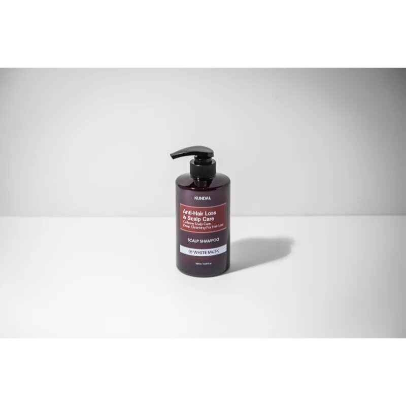 KUNDAL Caffeine Shampoo White Musk naravni šampon proti izpadanju las 500 ml