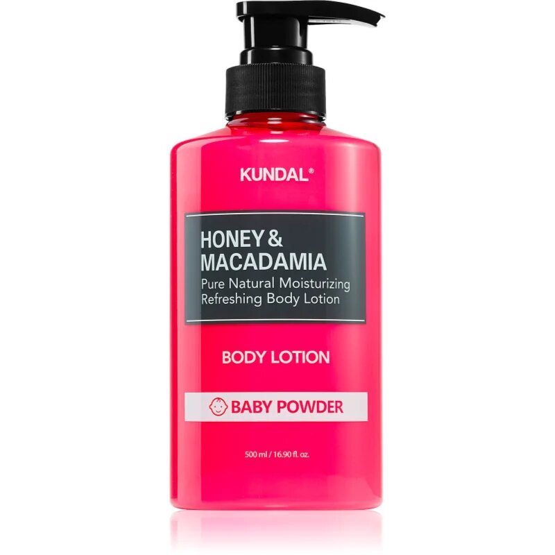 KUNDAL Honey & Macadamia Baby Powder hranilni losjon za telo z vlažilnim učinkom 500 ml