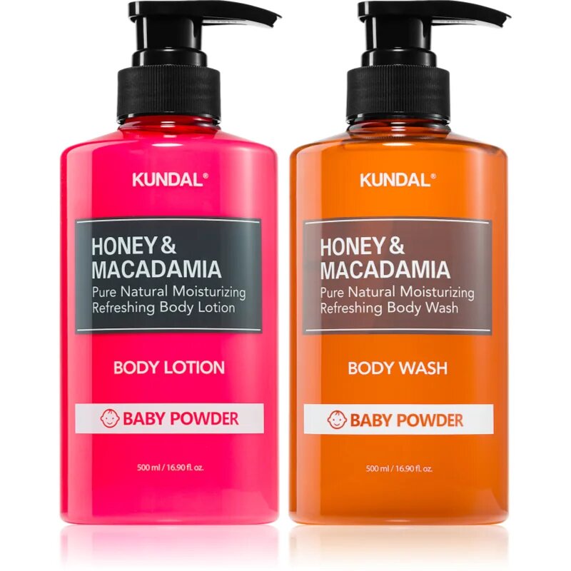 KUNDAL Honey & Macadamia Baby Powder set za telo