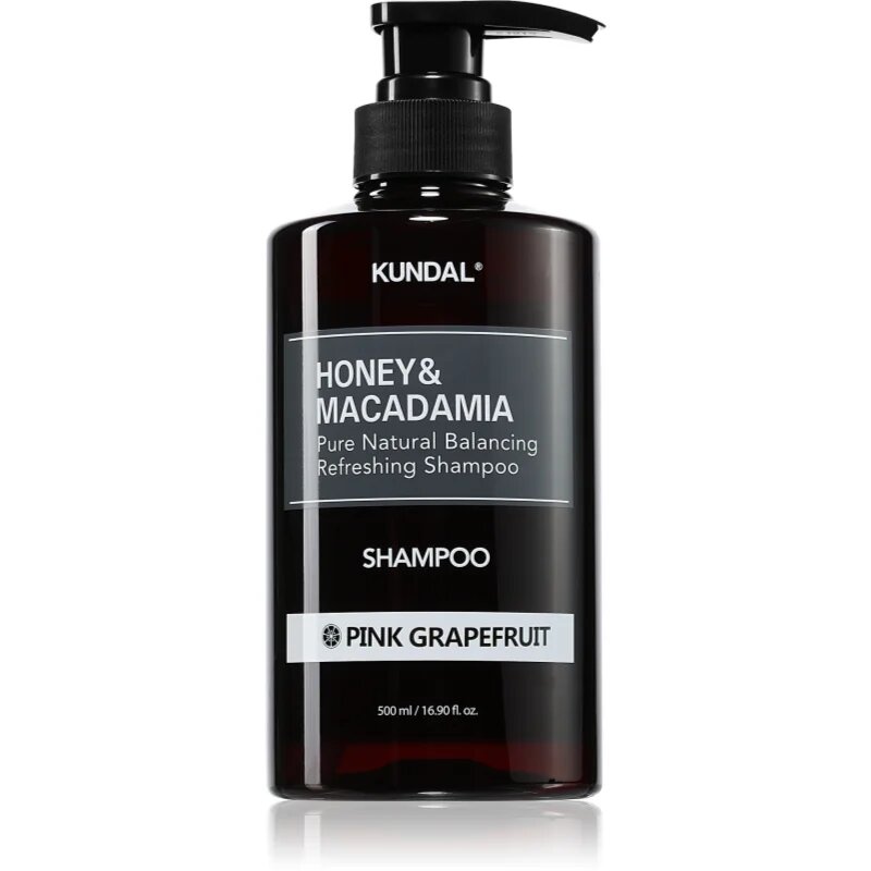 KUNDAL Honey & Macadamia Pink Grapefruit naravni šampon za suhe in poškodovane lase 500 ml