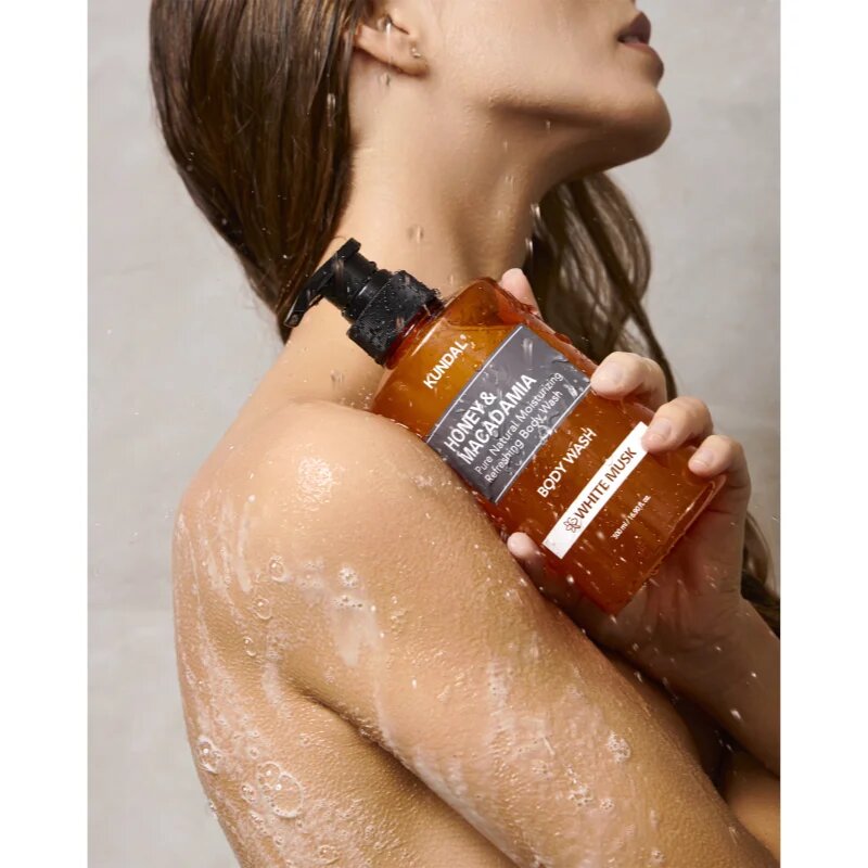 KUNDAL Honey & Macadamia White Musk nežni gel za prhanje z vlažilnim učinkom 500 ml