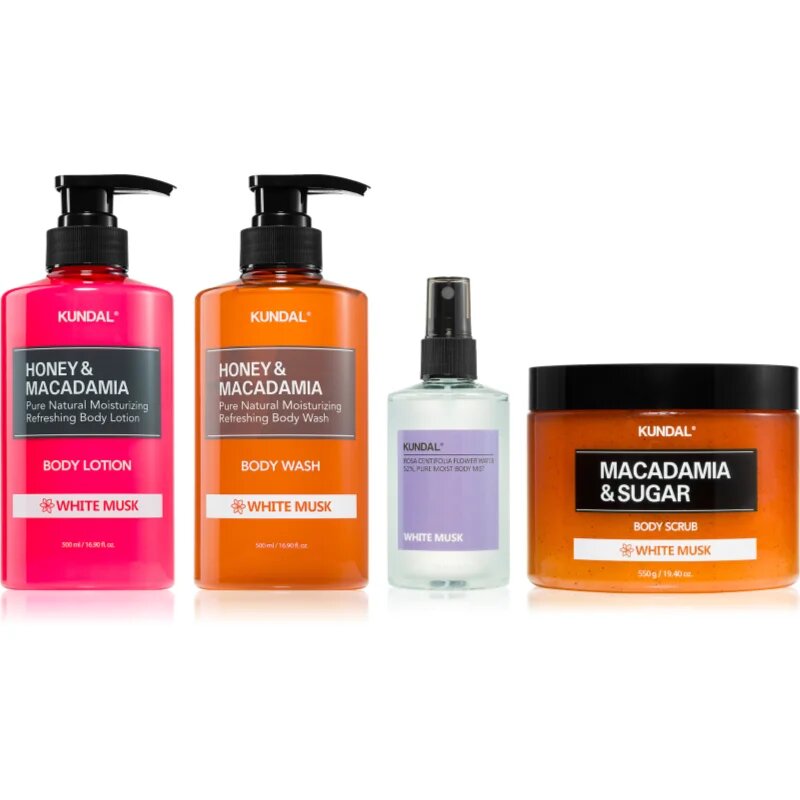 KUNDAL Honey & Macadamia White Musk set za telo