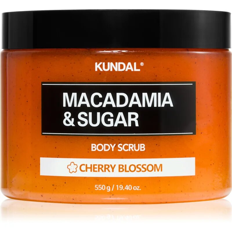 KUNDAL Macadamia & Sugar White Musk sladkorni piling z karitejevim maslom 550 g
