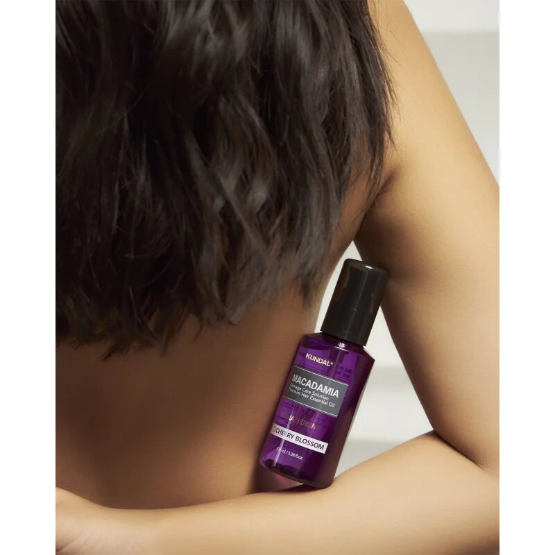 KUNDAL Macadamia Ultra Serum Cherry Blossom regeneracijski oljni serum za poškodovane lase 100 ml