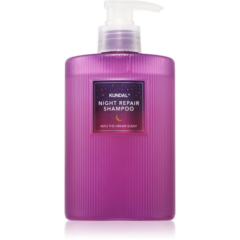 KUNDAL Night Repair Shampoo šampon in balzam 2 v1 za prehrano in hidracijo z vonjem Into The Dream 470 ml