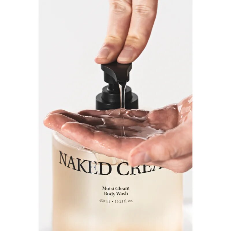 KUNDAL Objet Moist Gleam Body Wash parfumirani gel za prhanje za intenzivno vlažnost z vonjem Naked Cream 450 ml