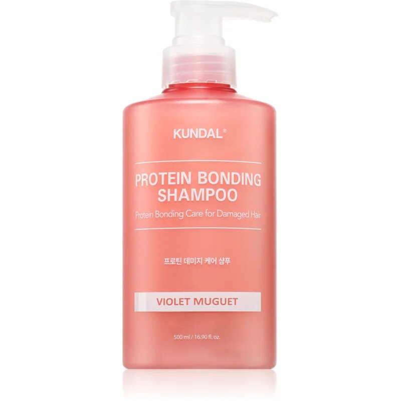 KUNDAL Protein Bonding Care Shampoo hranilni šampon za suhe in poškodovane lase z vonjem Violet Muguet 500 ml