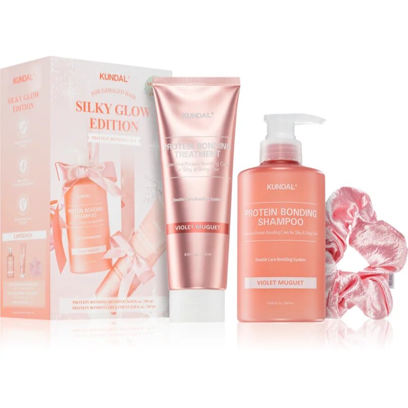 KUNDAL Protein Bonding Care Violet Muguet darilni set za lase