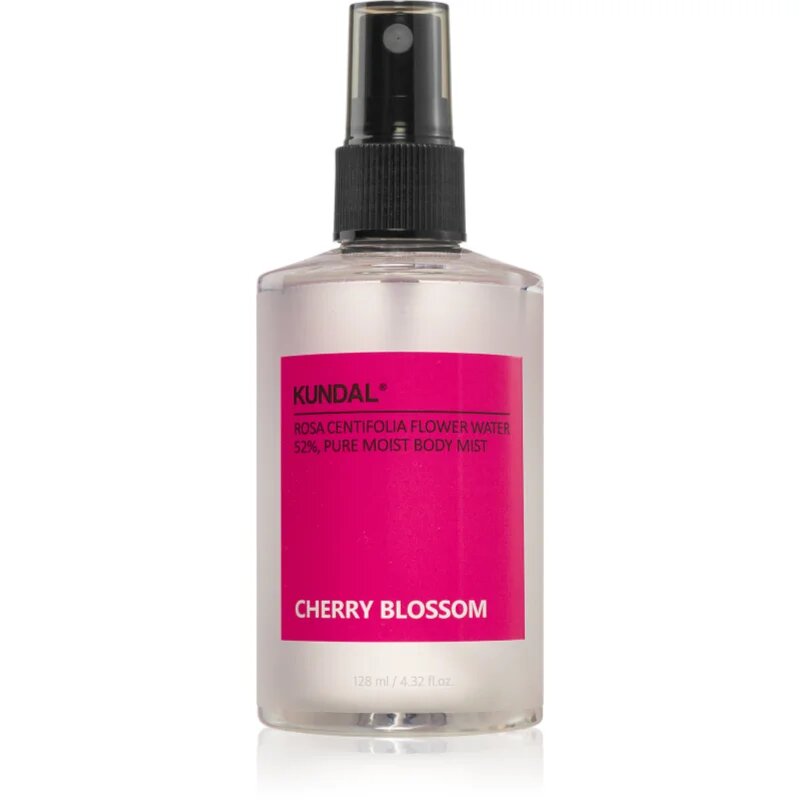 KUNDAL Pure Moist Body Mist Cherry Blossom vlažilno pršilo za telo s pomirjajočim učinkom 128 ml