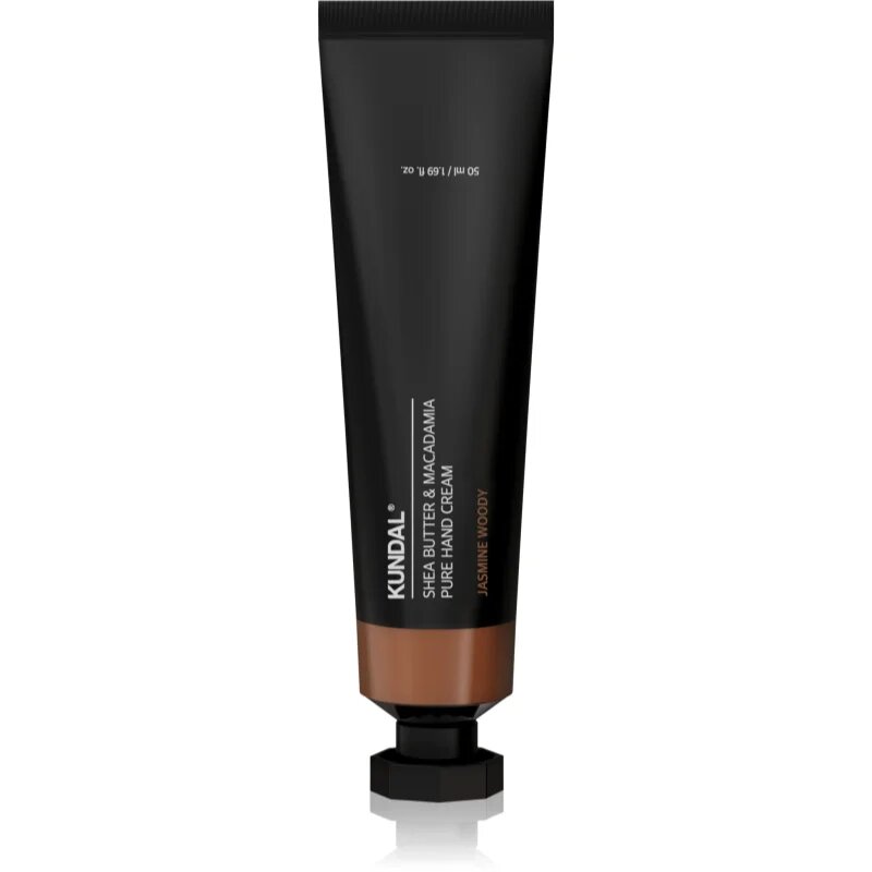KUNDAL Shea Butter & Macadamia Jasmine Woody vlažilna krema za roke s hranilnim učinkom 50 ml