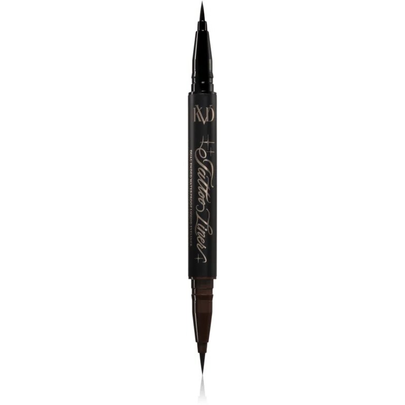 KVD Beauty Tattoo Liner Dual-Ended Waterproof Liquid Eyeliner dolgoobstojno vodoodporno črtalo za oči 2x0.55 ml