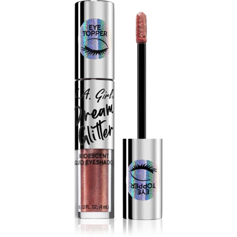 L.A. Girl Cosmetics Dream Glitter bleščeča tekoča senčila za oči odtenek Rose Gold 4 ml