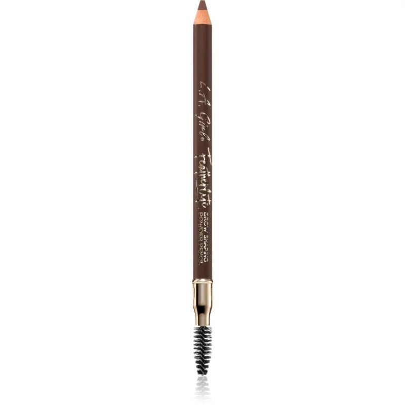 L.A. Girl Cosmetics Featherlite dolgoobstojni svinčnik za obrvi s krtačko odtenek Medium Brown 1.1 g