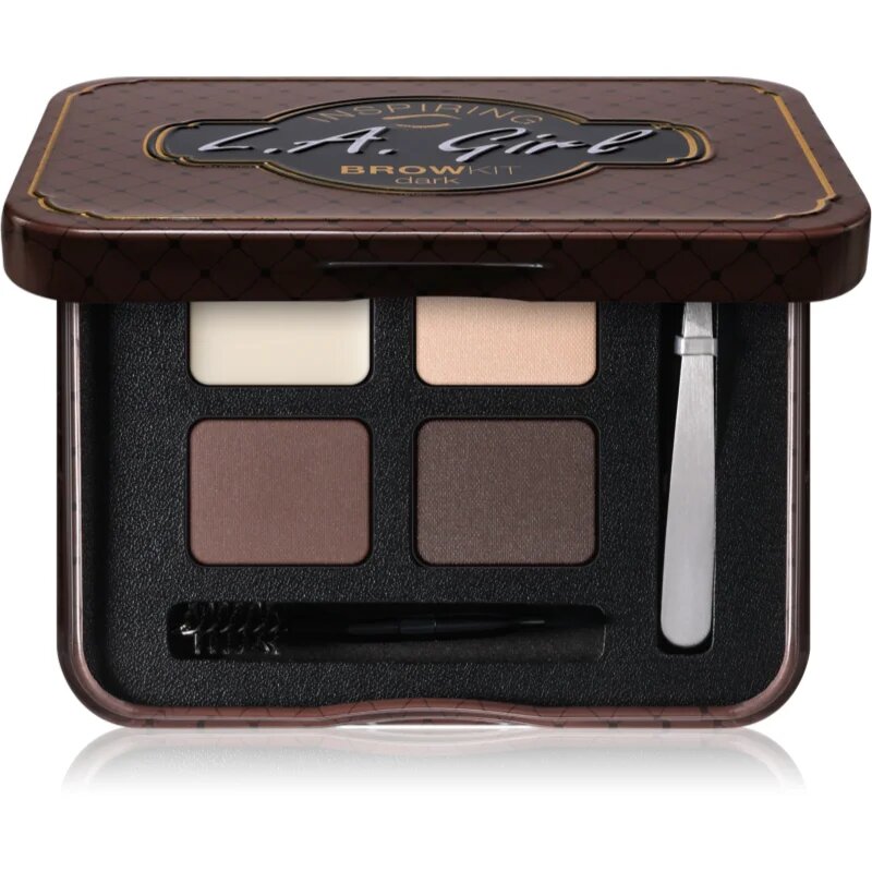 L.A. Girl Cosmetics Inspiring set za oblikovanje obrvi odtenek Dark and Defined 5.5 g
