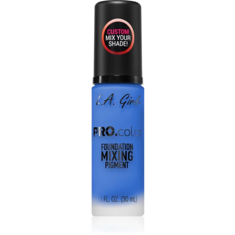 L.A. Girl Cosmetics PRO. Color pigment za prilagajanje odtenka tekočega pudra odtenek Blue 30 ml