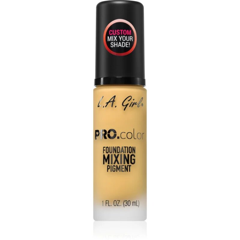L.A. Girl Cosmetics PRO. Color pigment za prilagajanje odtenka tekočega pudra odtenek Yellow 30 ml