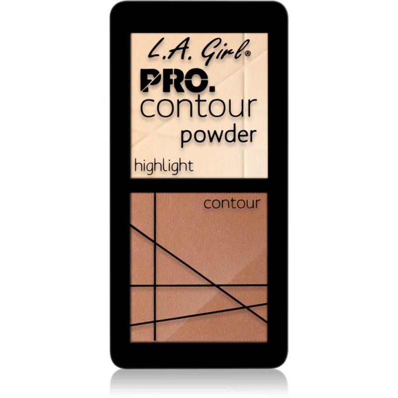 L.A. Girl Cosmetics PRO. Contour Powder paleta za konture obraza odtenek Light 5.6 g