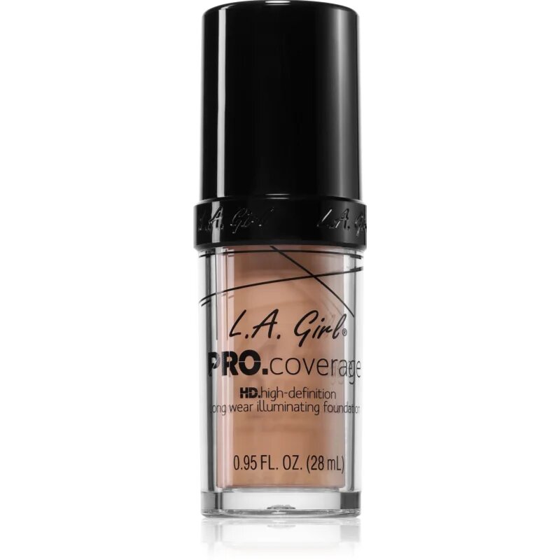 L.A. Girl Cosmetics PRO. Coverage tekoči puder za osvetljevanje odtenek Fair 28 ml