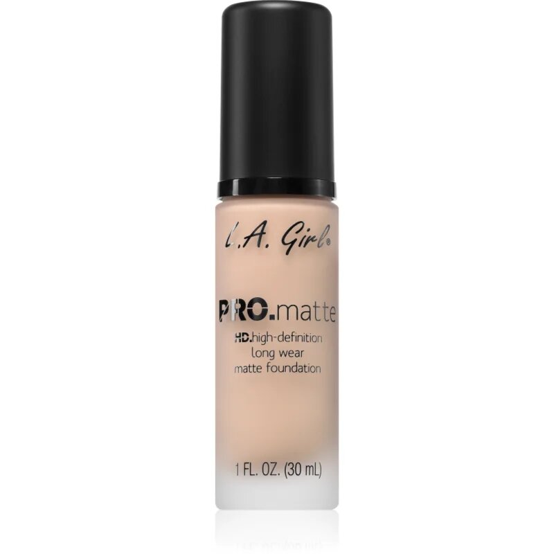 L.A. Girl Cosmetics PRO. Matte HD dolgoobstojen tekoči puder z mat učinkom odtenek Natural 30 ml
