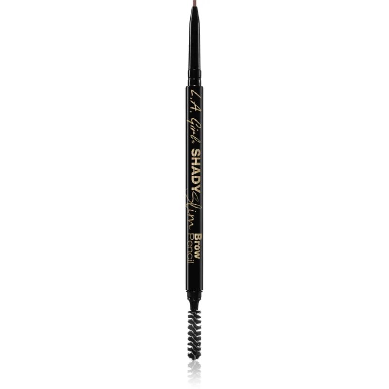 L.A. Girl Cosmetics Shady Slim samodejni svinčnik za obrvi s krtačko odtenek Auburn 0.08 g