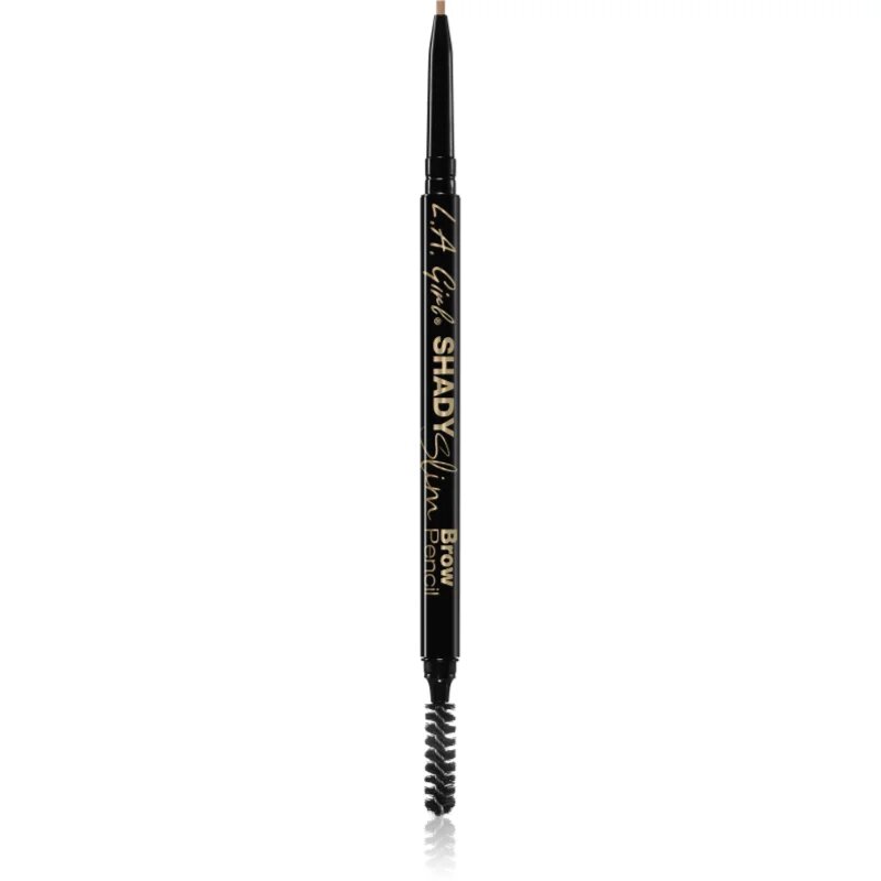 L.A. Girl Cosmetics Shady Slim samodejni svinčnik za obrvi s krtačko odtenek Blonde 0.08 g