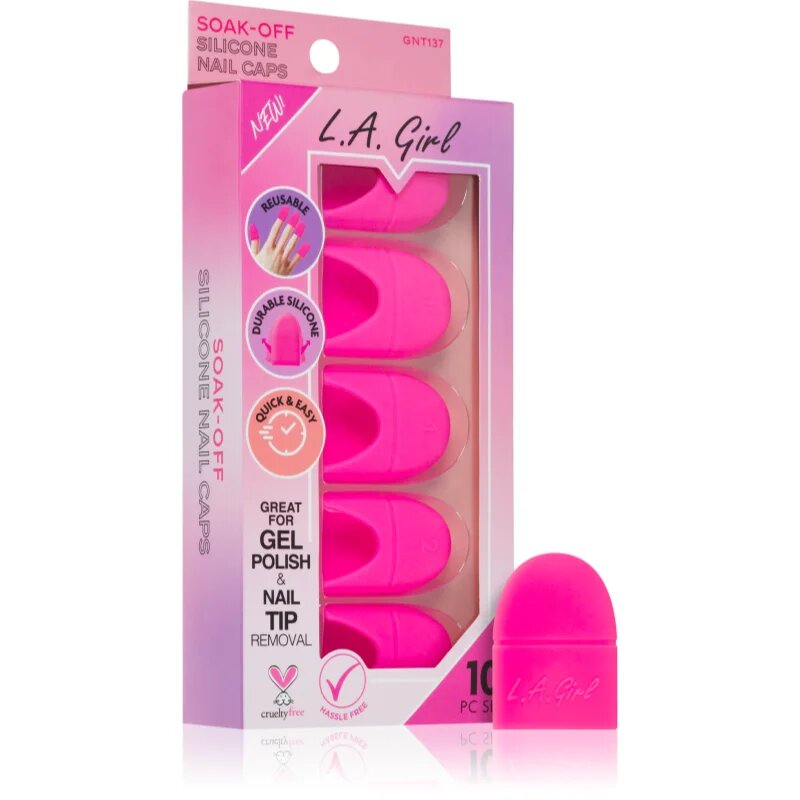 L.A. Girl Cosmetics Soak-Off odstranjevalec gel laka 10 kos